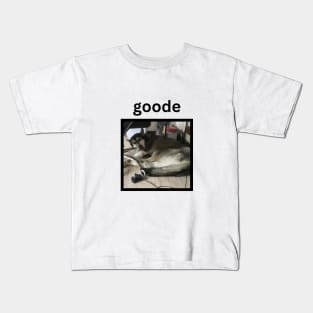 Cute Husky Dog Lying Down Goode Kids T-Shirt